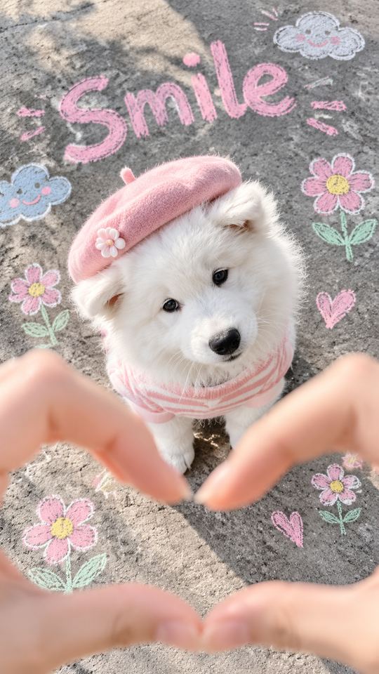 Chalk Heart AI pet template example