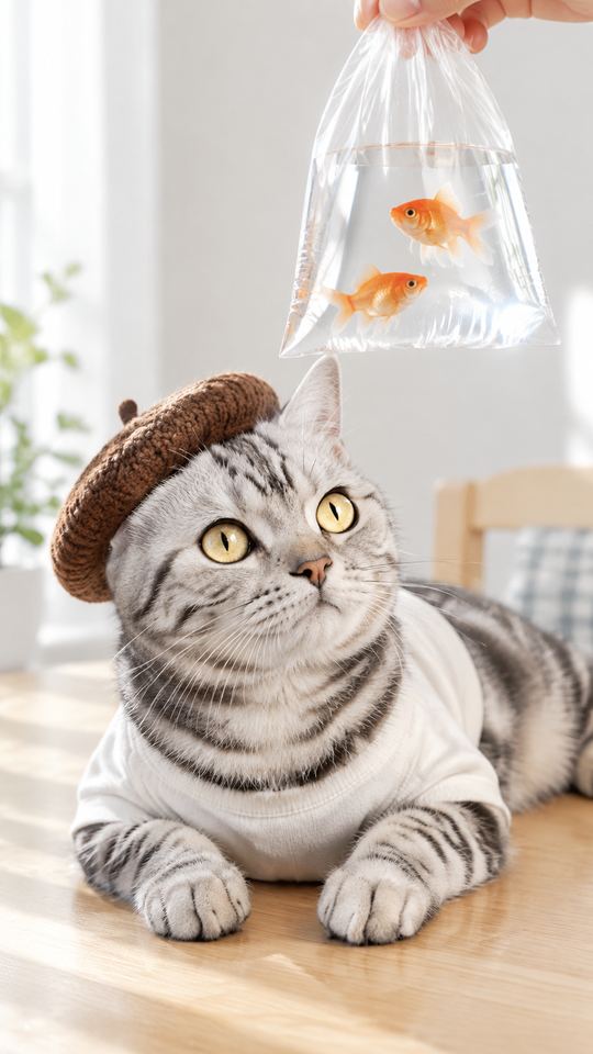 Goldfish Day AI pet template example