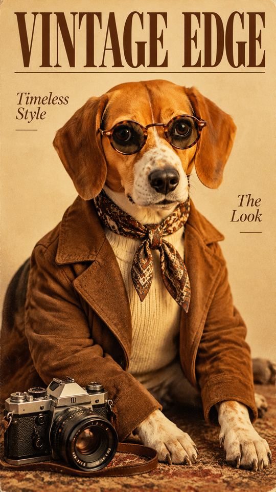 Vintage Edge AI pet template example