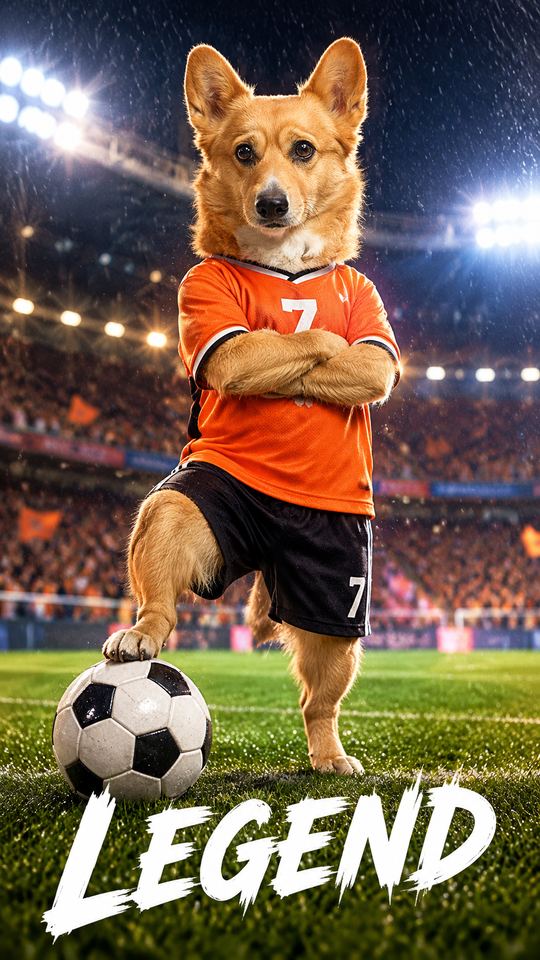 Match Day Legend AI pet template example