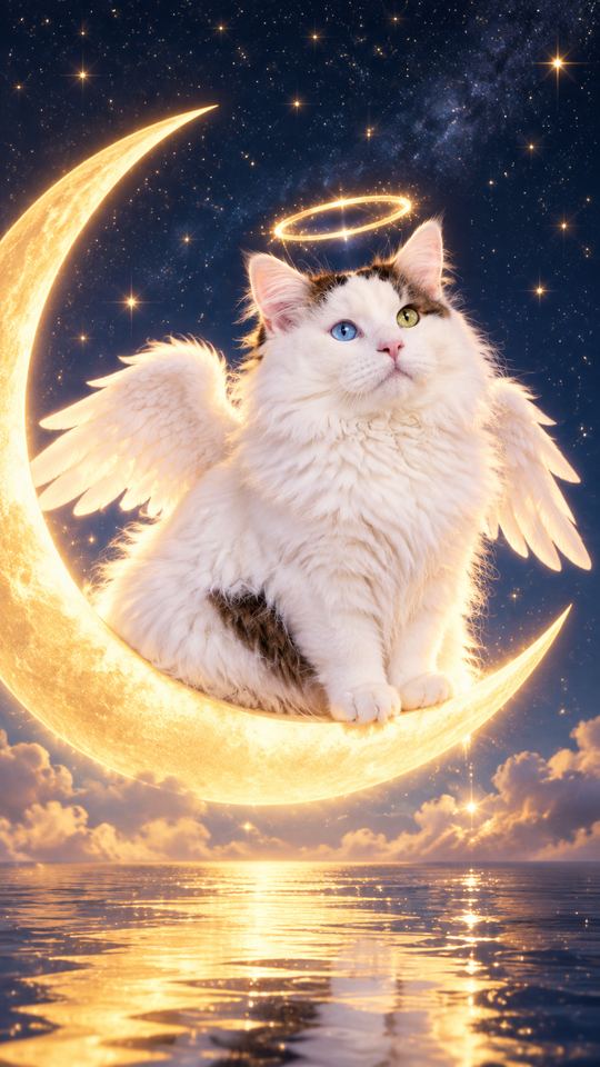 Moon Angel AI pet template example