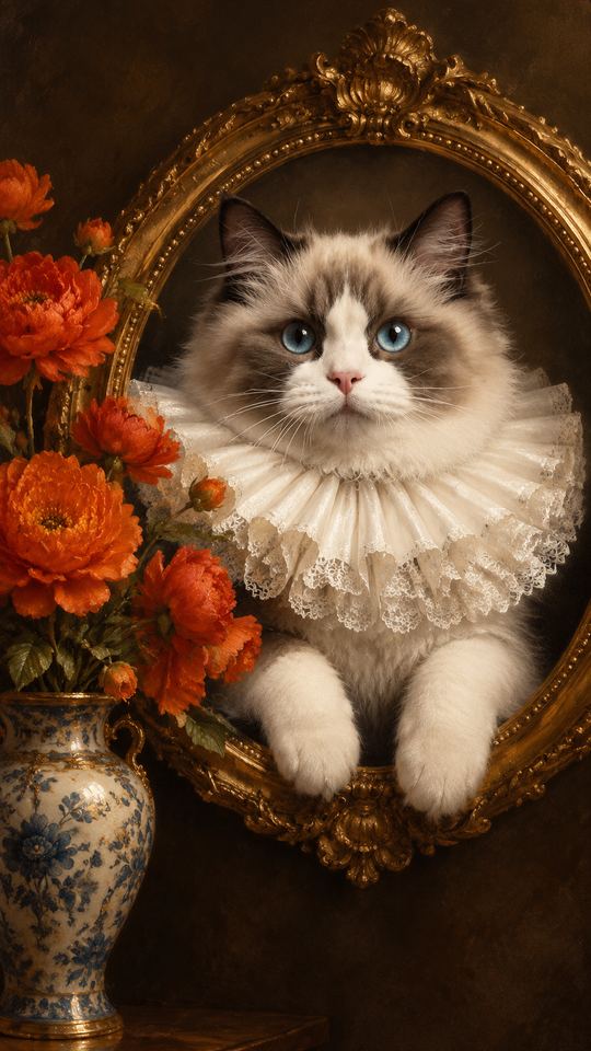 Old Master Frame AI pet template example