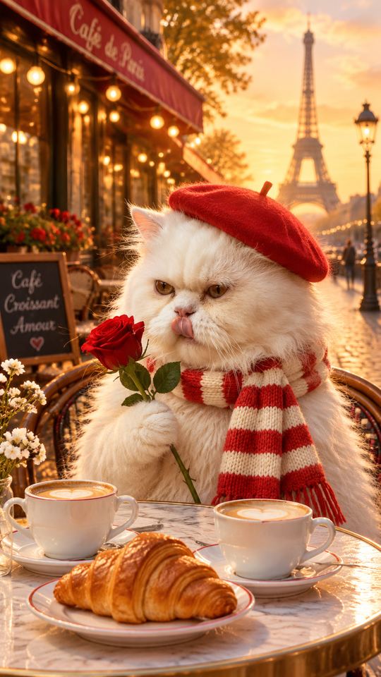 Paris Date AI pet template example