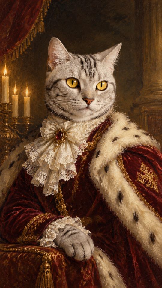 Royal Painting AI pet template example
