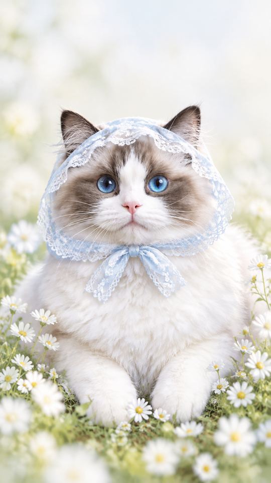 Spring Bonnet AI pet template example