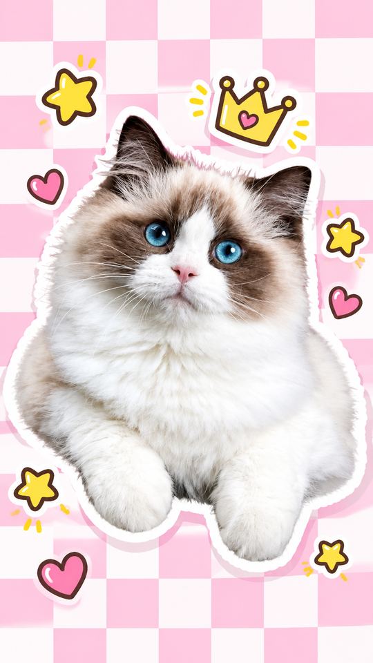 Sticker Pop AI pet template example
