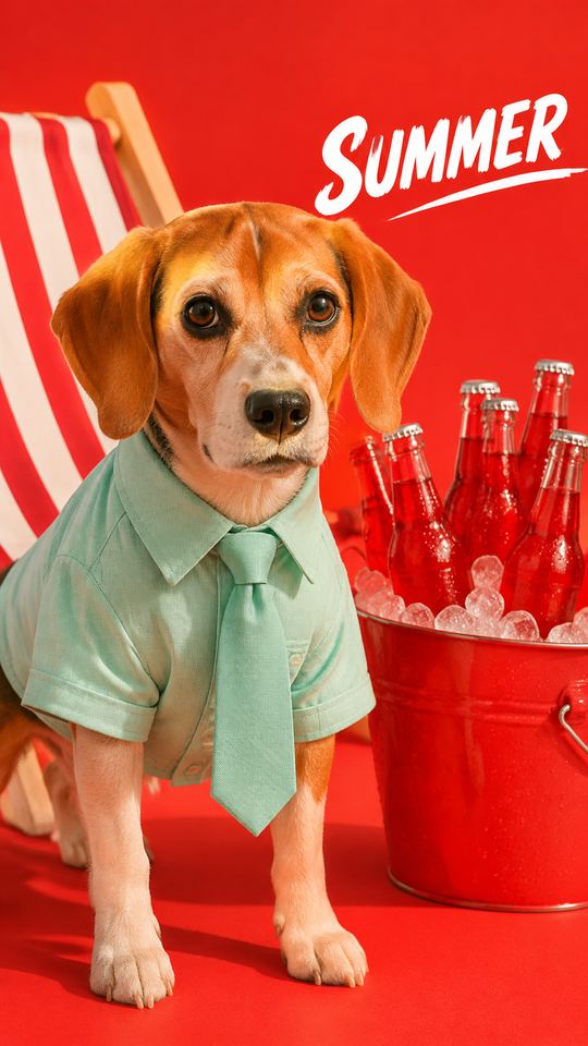 Summer Soda AI pet template example